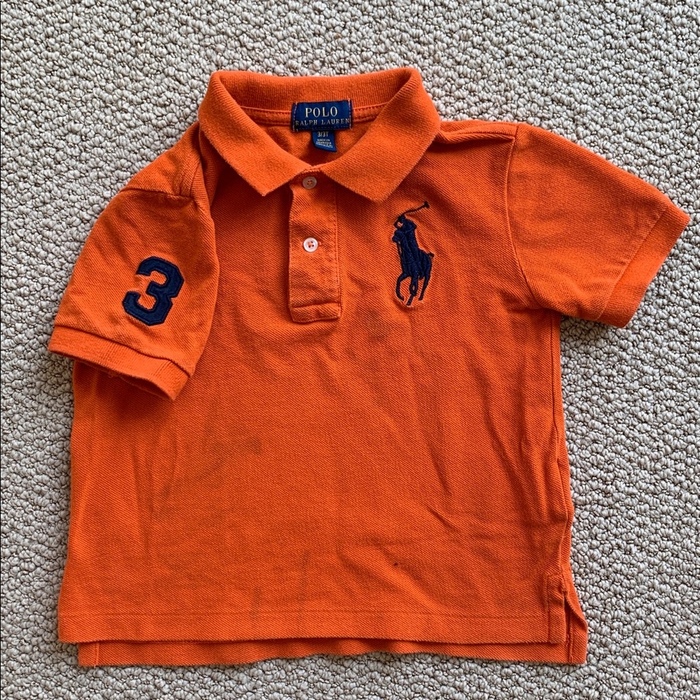 Polo by Ralph Lauren Orange Kids Short Sleeve Tee